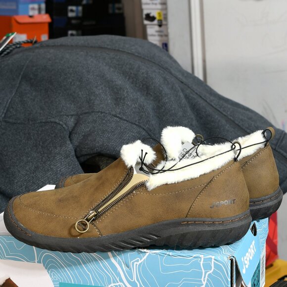 Brown-Jsport ‎ Womens Faux Sherling Shoe - Picture 4 of 9